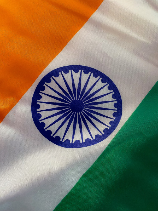 Close-up Photo of an Indian Flag